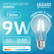 Лампа светодиодная   Filament Elementary А60 9W 730lm 4100К Е27 LED 1/10/50  22229  Gauss