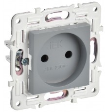 SKANDY Розетка без з/к/ш 10А SK-R02Gr серый  SK-R10-10-K03  IEK