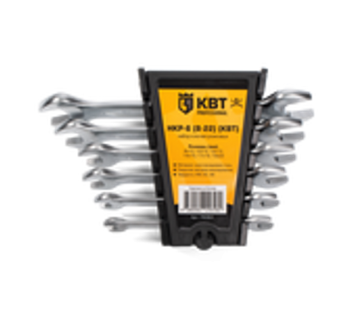 Набор гаечных рожковых ключей НКР-6 (8-22)  78364  КВТ