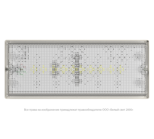 Световой указатель аварийного освещения светодиодный BS-UNIVERSAL-10-L1-ELON 7,8Вт IP65 централизованный накладной  a17010  Белый свет