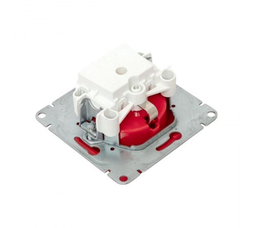 Механизм розетки, 16А, с заземлением, со шторками, красный Эпика EKF  UP1-SOR-111  EKF
