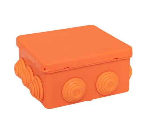 Коробка огнестойкая E45 100х100х50мм с клеммниками 6 полюсов 0,5-6мм2 IP55 HF  plc-kmfr-100-606  EKF