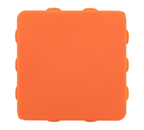 Коробка огнестойкая E45 100х100х50мм с клеммниками 6 полюсов 0,5-6мм2 IP55 HF  plc-kmfr-100-606  EKF