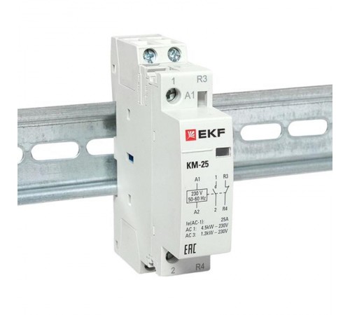 Контактор модульный КМ 25А NО+NC (1 мод.) EKF PROxima  km-1-25-11  EKF