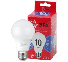 Лампа светодиодная ЭКО LED A60-10W-865-E27 R (диод, груша, 10Вт, хол, E27)  Б0045324  ЭРА