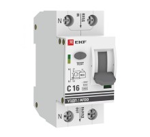 Устройство защиты от дугового пробоя (УЗДП) 1P+N 16А (C) 6 кА EKF PROxima  afdd-2-16C-pro  EKF
