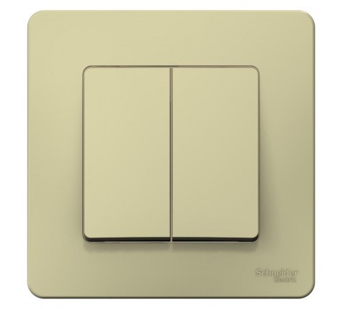 Blanca Бежевый С/У Переключатель 2-кл (cх.6+6), 10А, 250B  BLNVS106607  SE