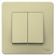 Blanca Бежевый С/У Переключатель 2-кл (cх.6+6), 10А, 250B  BLNVS106607  SE