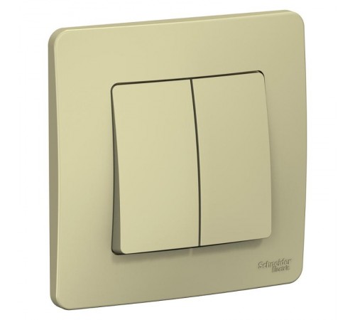 Blanca Бежевый С/У Переключатель 2-кл (cх.6+6), 10А, 250B  BLNVS106607  SE