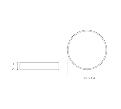 Светильник светодиодный бытовой PPB Sсandic-R 36w 4000K GR/W дерево IP20 D380*50  .5037090  JAZZWAY