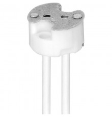 Патрон керамический для ламп галогенных/светодиодных LH26 230V G5.3 патрон (10x17мм, длина провода 150мм)  22307  FERON