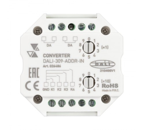 INTELLIGENT ARLIGHT Конвертер DALI-309-ADDR-IN (DALI bus) (INTELLIGENT ARLIGHT, -)  026486  Arlight