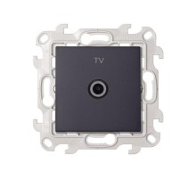Simon 24 Графит ТВ розетка одиночная  2450477-038  Simon
