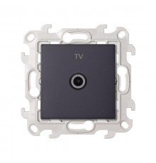 Simon 24 Графит ТВ розетка одиночная  2450477-038  Simon