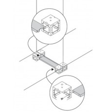 Фланцы усилит. для кабелей Ш=1000,2 шт.  ZN1001  ABB