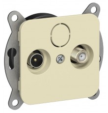 FLITE Розетка 2-ая TV+SAT экр. оконечная РТВс-2-1-1-ФлН навахо  FI-AF23-O-K87  IEK