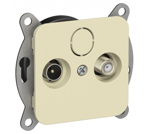 FLITE Розетка 2-ая TV+SAT экр. оконечная РТВс-2-1-1-ФлН навахо  FI-AF23-O-K87  IEK