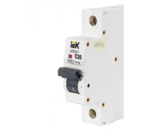 Выключатель автоматический однополюсный M10N 1P C 20А 10кА ARMAT  AR-M10N-1-C020  IEK