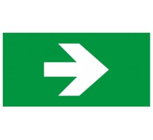 Самоклеящаяся этикетка  INFO-SSA-119 бэклит 259x135мм Стрелка без текста SSA-103   Б0064729  ЭРА