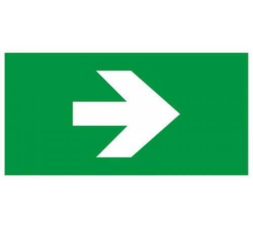 Самоклеящаяся этикетка  INFO-SSA-119 бэклит 259x135мм Стрелка без текста SSA-103   Б0064729  ЭРА