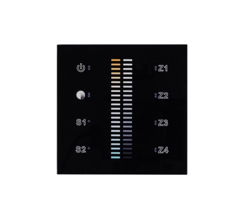 Панель Sens SR-2830B-AC-RF-IN Black (220V,MIX+DIM,4зоны)  021062  Arlight