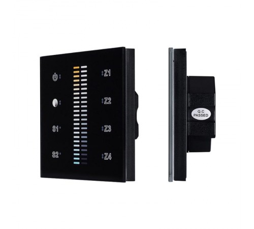 Панель Sens SR-2830B-AC-RF-IN Black (220V,MIX+DIM,4зоны)  021062  Arlight