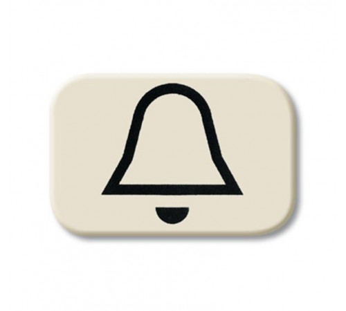 Линза с символом "ЗВОНОК", серия Busch-Duro 2000 SI, цвет слоновая кость  1433-0-0432   2CKA001433A0432  ABB