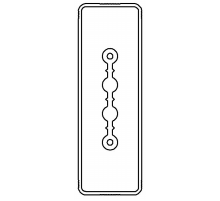 Секция прямая 1+0 точек отвода L=1000мм, Cu, 2P, 40A  LTC40ASP44AA000  DKC