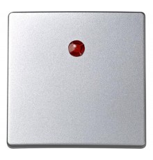Simon 73 Клавиша для выключателя одноклавишного с подсветкой кнопочного, S73 Loft, алюминий  73011-63  Simon