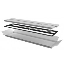 Дверь перфор. двустворч. для шкафа LINEA N 42U 600мм чер  LN05-42U6X-D2P  ITK