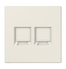 Плата (фиксация защёлкиванием) для двух модулей; термопласт; слоновая кость LS1969-2WE Jung