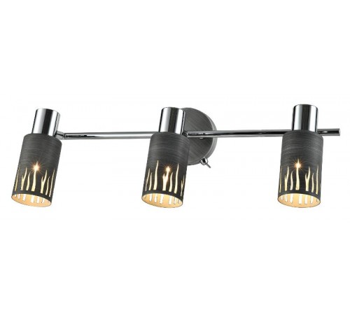 Светильник настенно-потолочный спот Lethe 3123-303 3 х Е14 40 Вт поворотный модерн с выключателем  Б0055655  Rivoli