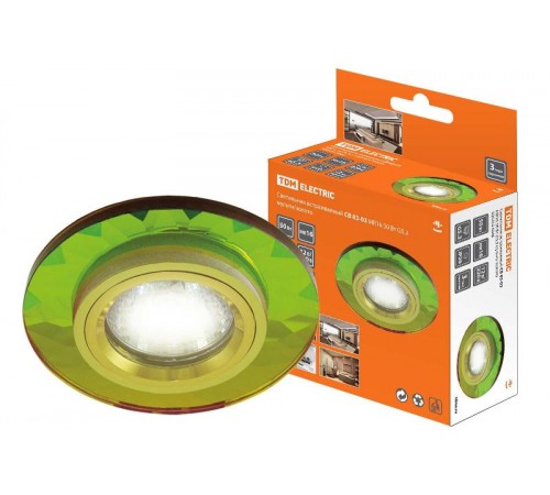 Светильник точечный встраиваемый под лампу СВ 03-03 MR16 50Вт G5.3 мульти/золото  SQ0359-0048  TDM