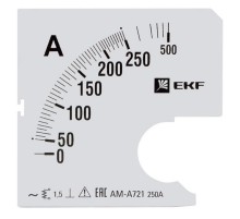 Шкала сменная для A721 250/5А-1,5 EKF PROxima  s-a721-250  EKF
