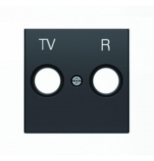Накладка для TV-R розетки, серия SKY, цвет чёрный бархат2CLA855000A1501 ABB