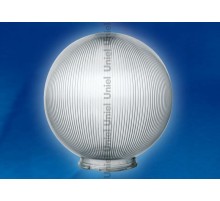 Рассеиватель для садово-паркового светильника UFP-P250В SMOKE шар сфера призма с насечками D=250мм  08096  Uniel