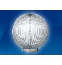 Рассеиватель для садово-паркового светильника UFP-P300В SMOKE шар сфера призма с насечками D=300мм  08100  Uniel