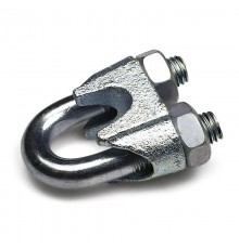 Зажим троса одинарный D4мм тип "Слоник" DIN 741 (100 шт/уп)  PR08.3892  Промрукав