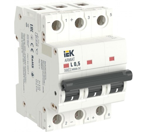 ARMAT Авт. выкл. M06N-DC 3P Z 6А IEK  AR-M06N-3-Z006DC  IEK