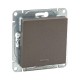 Механизм выключателя, одноклавишный, с подсветкой, мокко Эпика  UP1-SWM-14 EKF