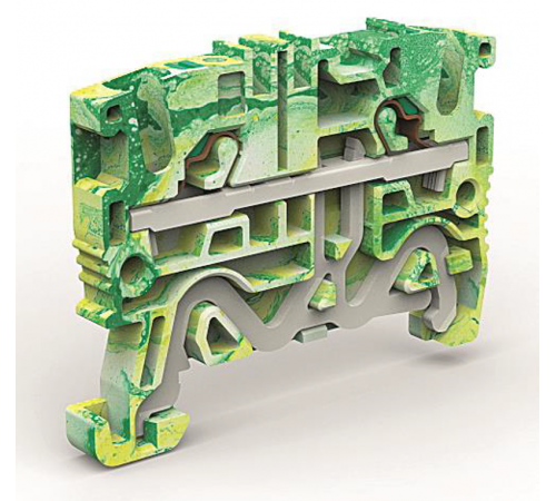 Клемма заземления 2 точки подключения на 2,5 кв.мм  ZEFCE200  DKC