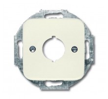 Плата центральная (накладка) с суппортом для разъёмов D=19 мм, серия Busch-Duro 2000 SI, цвет слоновая кость  1724-0-0228   2CKA001724A0228  ABB