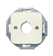 Плата центральная (накладка) с суппортом для разъёмов D=19 мм, серия Busch-Duro 2000 SI, цвет слоновая кость  1724-0-0228   2CKA001724A0228  ABB