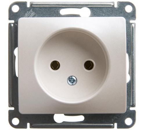 Glossa Перламутр Розетка без заземления , 16А  GSL000641  SE