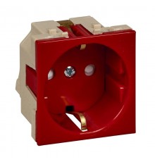 Altira Красный Розетка В45 с заземлением для кабель канала (250В,16А, с защитными шторками  RN16-113-K  SE