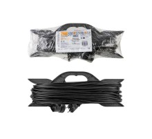 Удлинитель-шнур на рамке силовой народный ПВС 3500 Вт б/з, 20м, штепс. гнездо SQ1307-0322  TDM