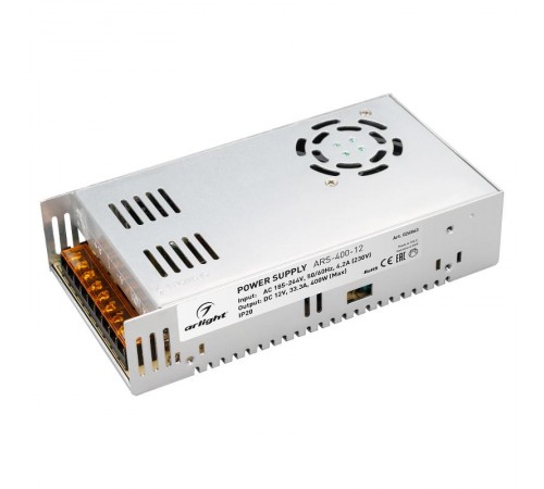 Блок питания ARS-400-12 (12V, 33.3A, 400W)  026863  Arlight