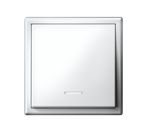 ArtGallery Белый Выключатель 1-клавишный с подсветкой, 10АХ, механизм, быстрозажим. клем.  GAL000113S  SE