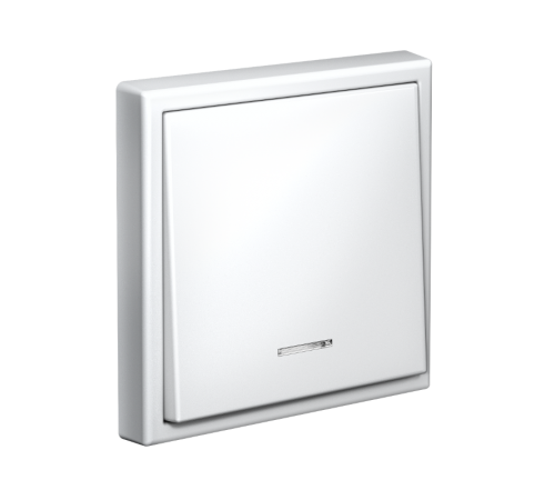 ArtGallery Белый Выключатель 1-клавишный с подсветкой, 10АХ, механизм, быстрозажим. клем.  GAL000113S  SE