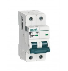 Выключатель автоматический 2P 1A х-ка B ВА-105 10кА  13112DEK  DEKraft